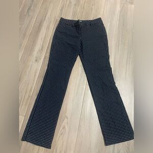 8R. Express Navy with polka dots. Pants